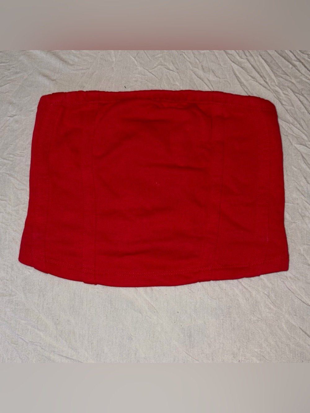 Red No Boundaries tube top size xs